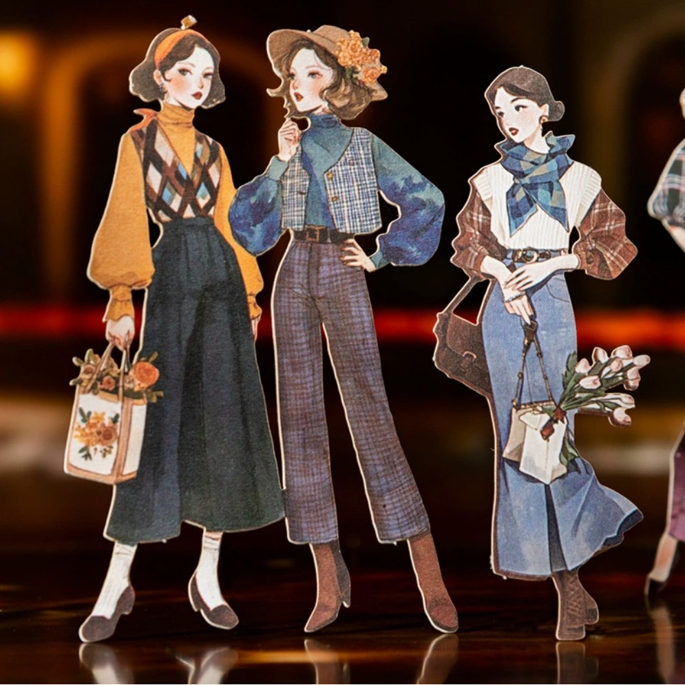 앨리스앤 빈티지 다꾸 인물 스티커팩 모던 뷰티 9,200원