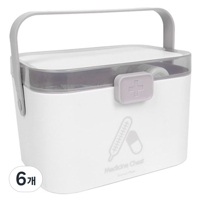 마켓플랜 플러스 다용도 수납 구급상자 2단 화이트 38,940원