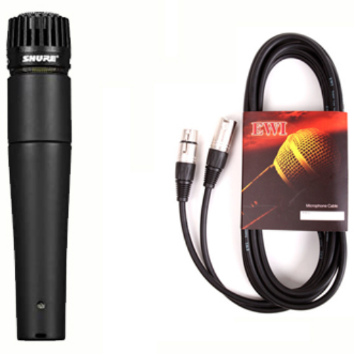 SHURE SM57-LC+XLR 케이블 5M/ 슈어 보컬/악기 마이크+ 마이크 캐논 5M 158,000원