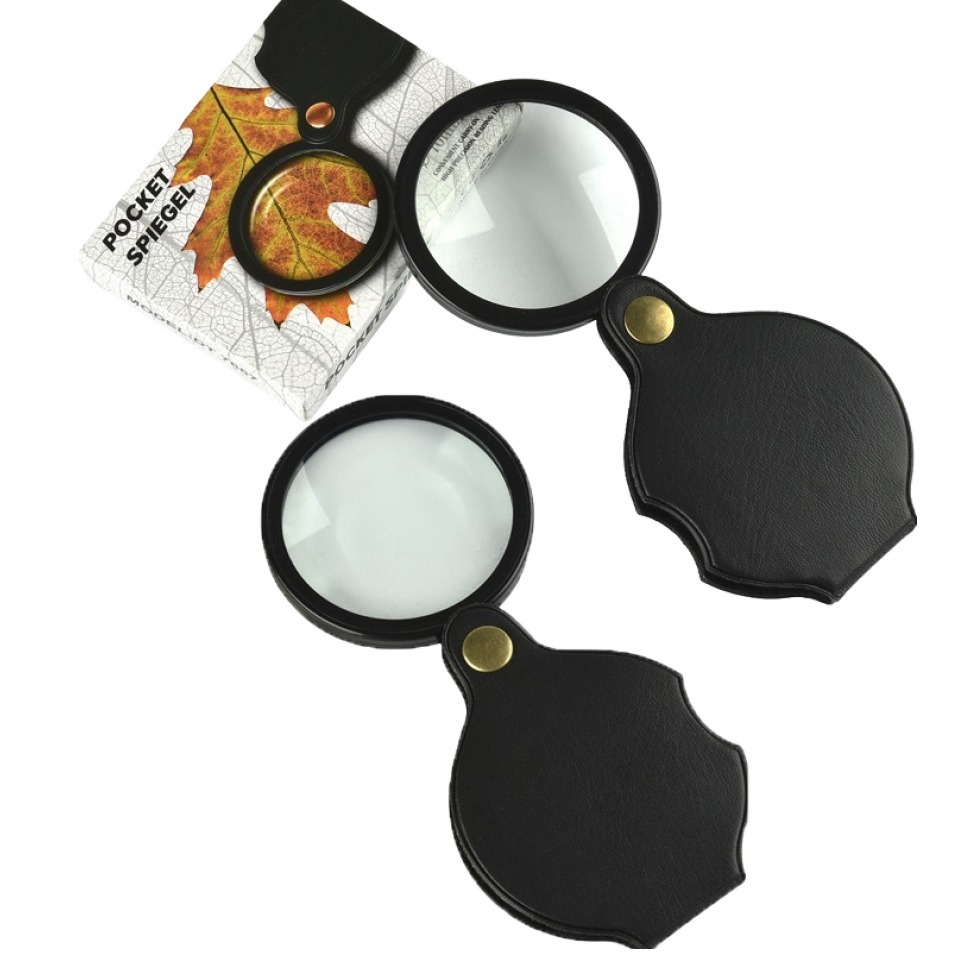 코히모 10배율 접이식 가죽케이스 휴대용 돋보기 70mm 5W0258, 단일 색상, 2개 6,900원