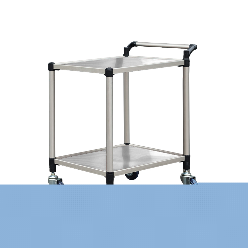 서빙카트 스텐 2단 중_다용도 이동식 트롤리 미용카트 195,000원