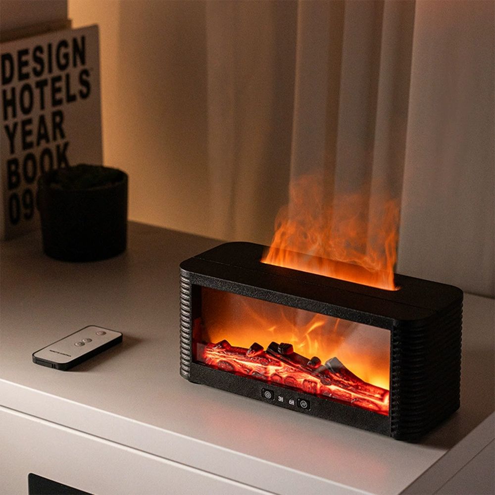 오스틱니 2026 NEW 초특가 모조 불꽃 벽난로 아로마 디퓨저 가정용 데스크탑 리모컨 5V 가습기 무지개 조명 크로스보더 31,900원
