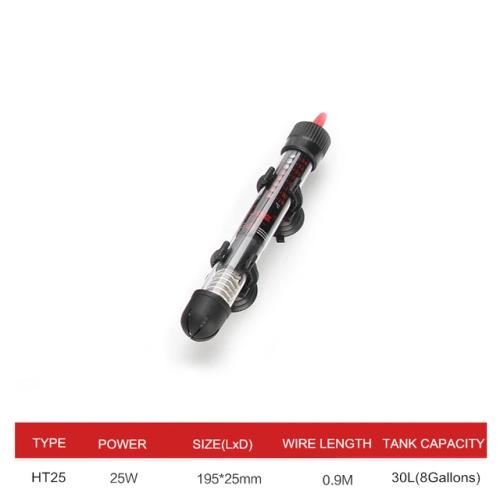 아쿠아리움 수족관 어항 고정 히터 관상어 온도조절 과열방지 히터기 110v-220v 온도 조절 가능 25W 50W 100W 200W 수중 물 가열 22,260원