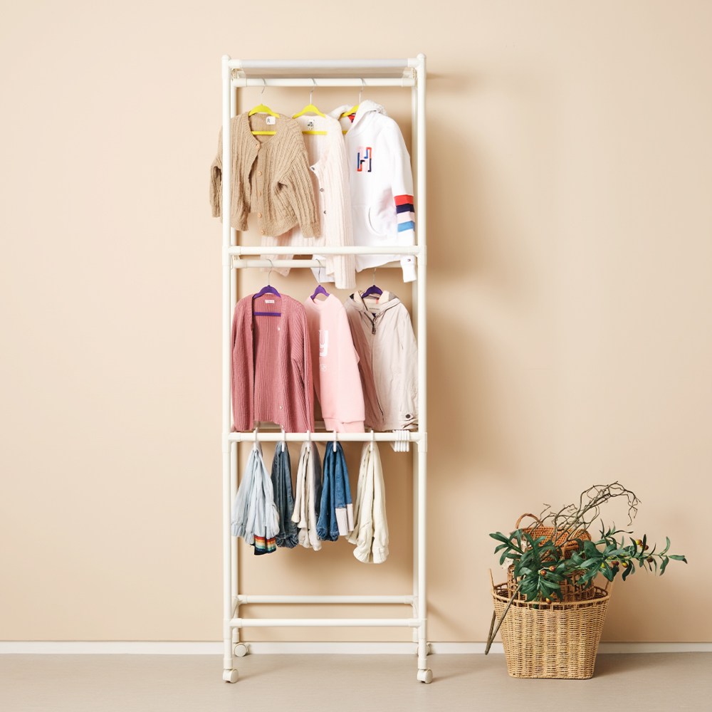 엠에프매직하우스 베이비 아기행거 유아행거 아동행거 어린이 다걸어 3단 행거 31,890원