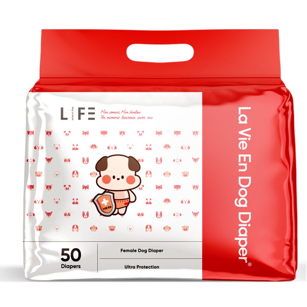 라비앙독 암컷 강아지 안심 기저귀 대용량 50매 16,900원