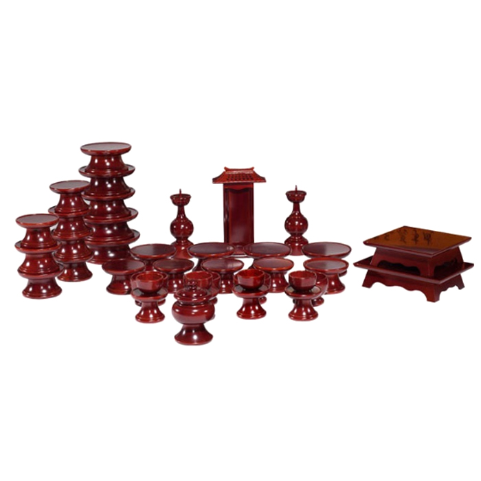 남원목기 국산 오리목 제기세트, 1세트, 39p 316,350원