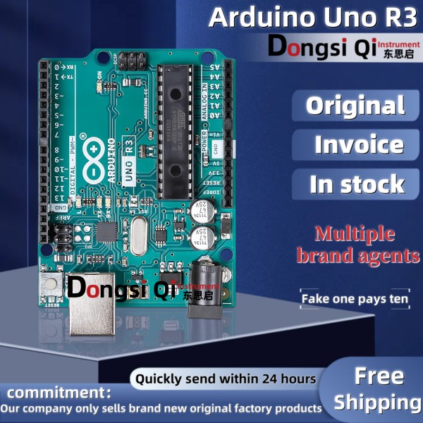 1PCS//LOT Arduino Uno R3개정판 3A 000066 ATmega328P MCU 16MHz 개발 보드 100% 44,700원