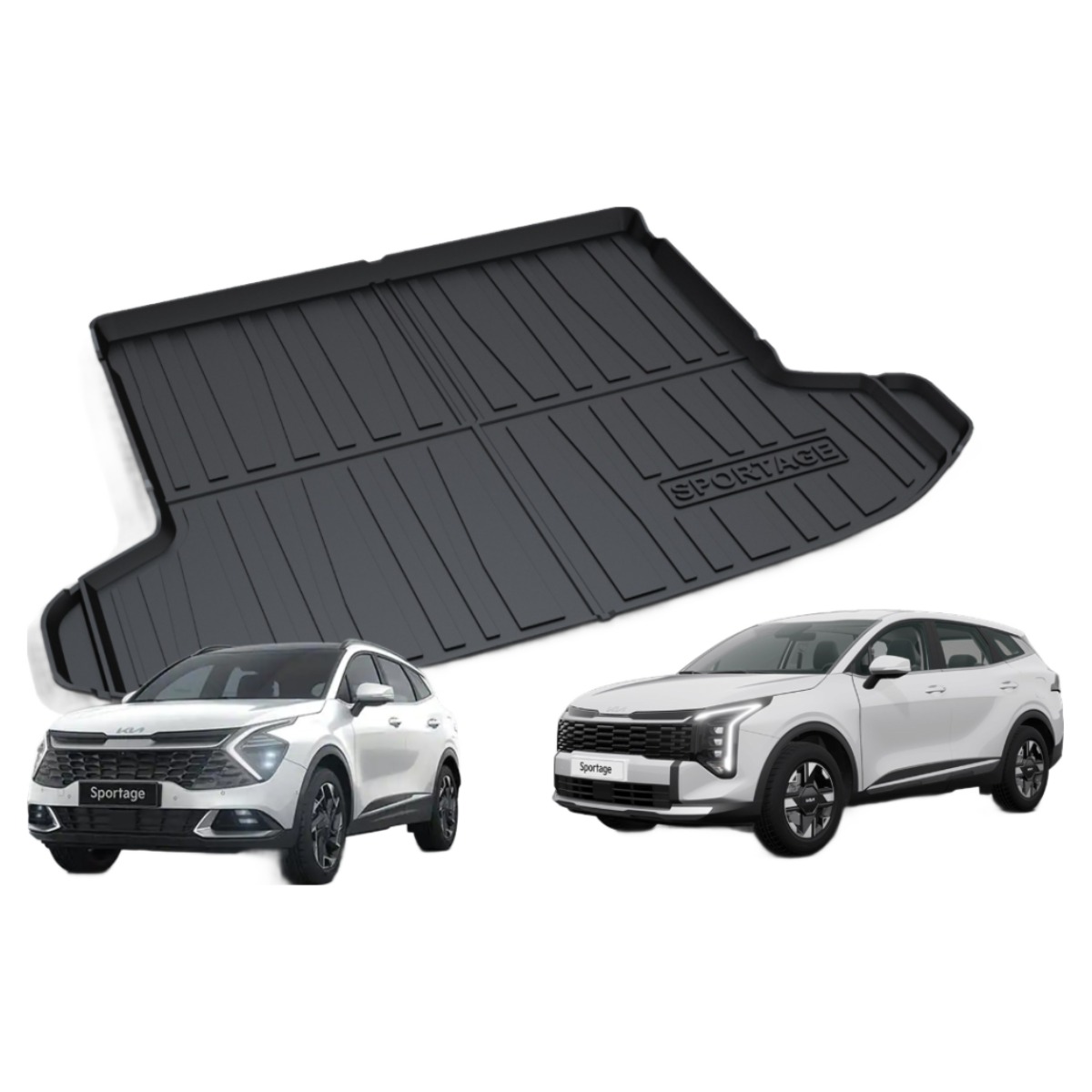 리얼핏 기아 스포티지 NQ5 트렁크매트(가솔린/하이브리드 공용) 3D 논슬립, 블랙, 스포티지NQ5 55,000원