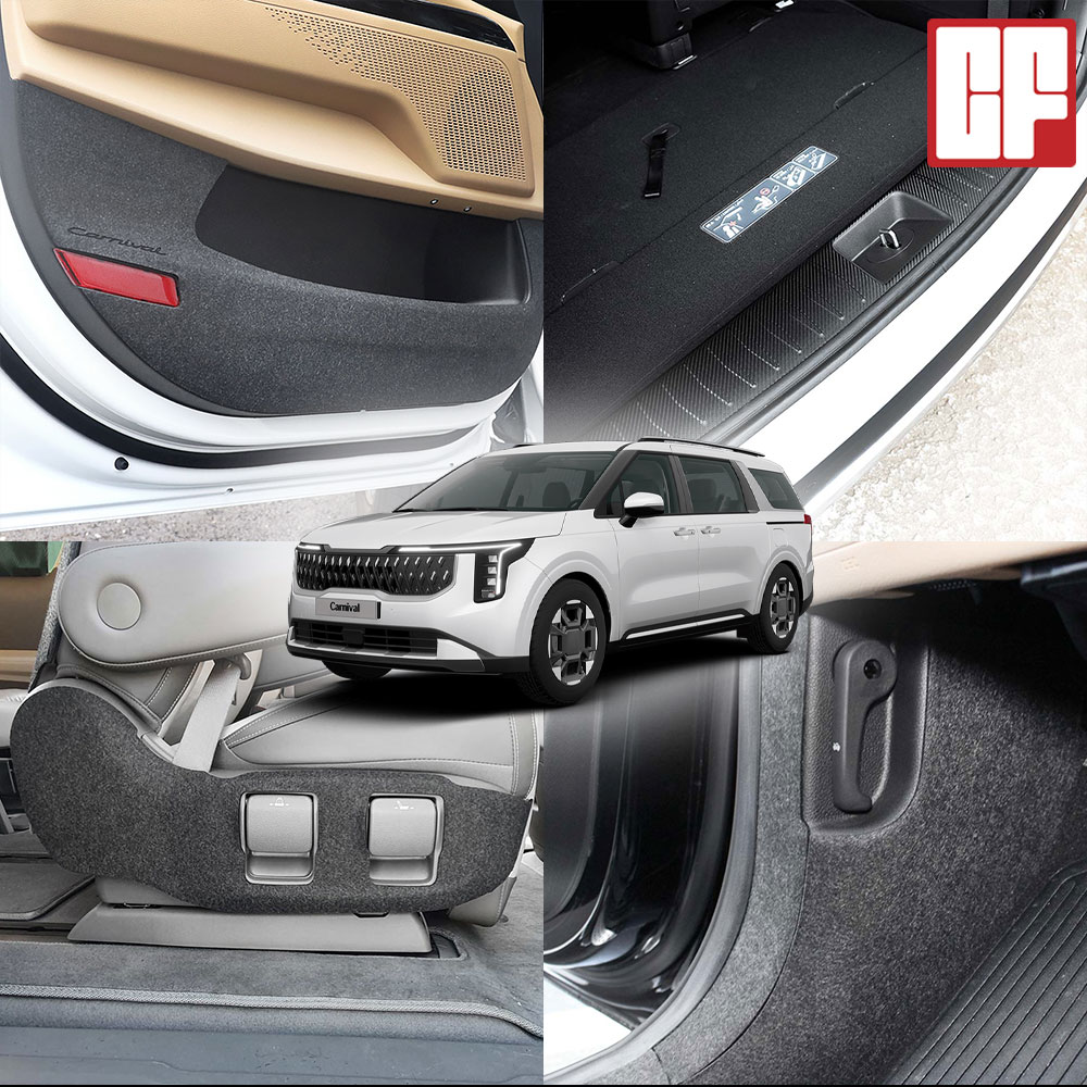카프랜즈 호환 카니발 KA4 페이스리프트 도어몰딩 스텝커버 범퍼 가드 튜닝용품, 7/9인승 1열 공용 27,000원