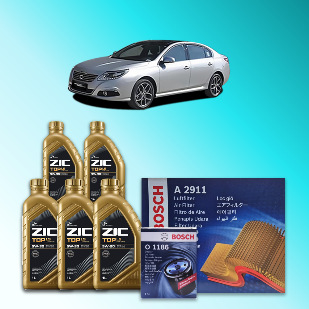 뉴 SM5 플래티넘 (L43) 1.6 가솔린 엔진오일세트 SK 지크 탑 LS 5W30 (ZIC TOP LS) 91,900원