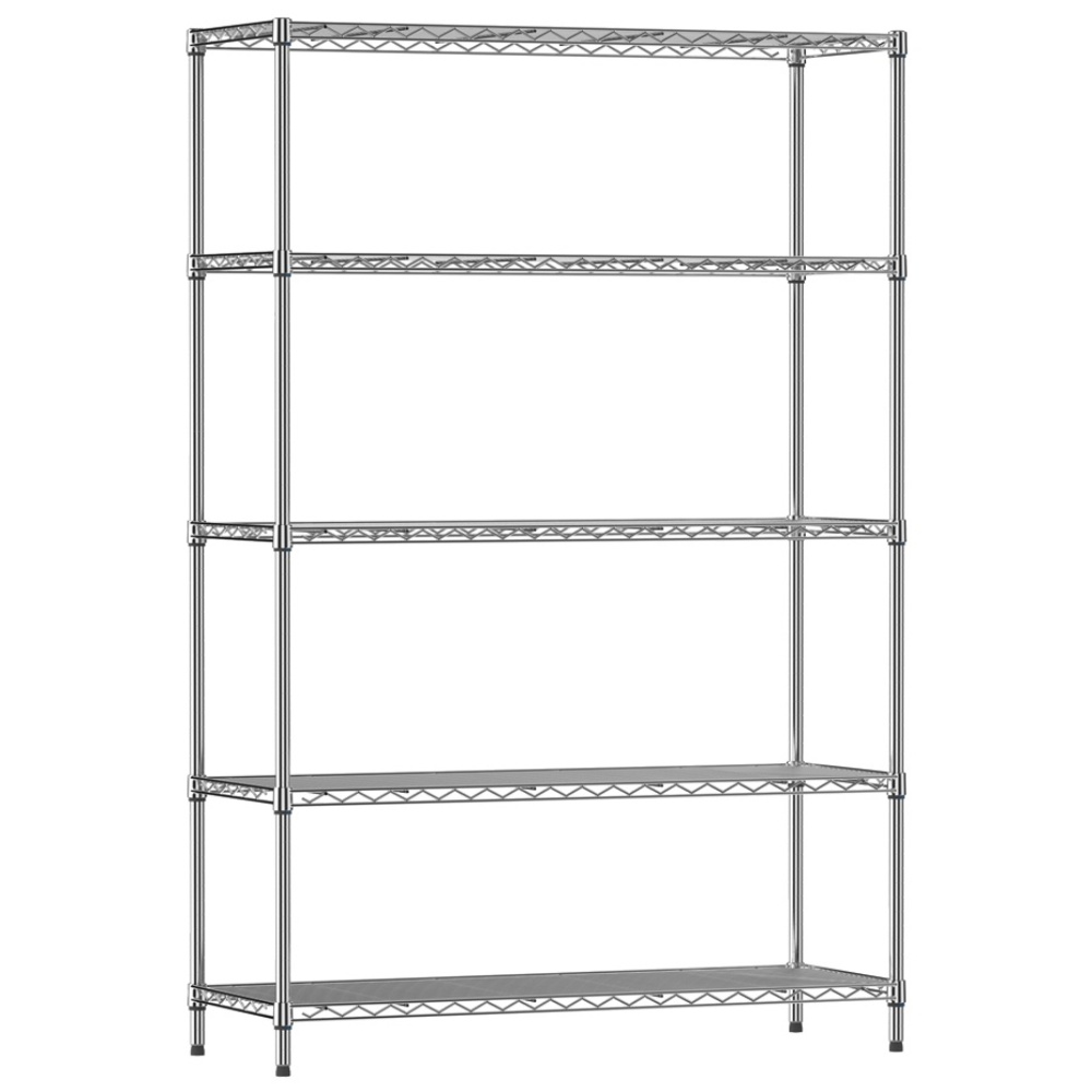 코랙코리아 25파이 기둥 튼튼한 강철 메탈선반 3 4 5 단, 실버, 5단 105,000원