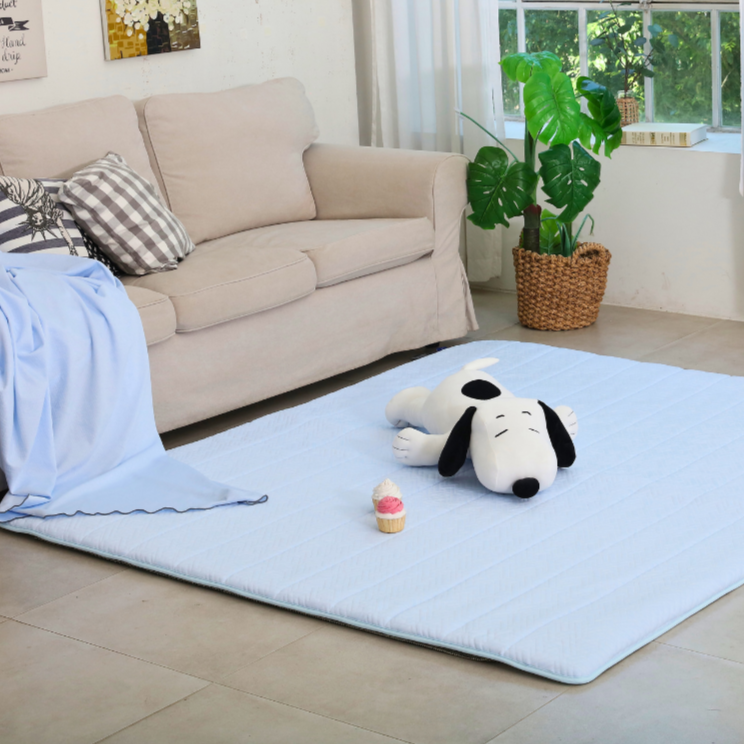 트윈아이스 듀라론 3D에어매쉬 여름 냉감패드 침대 킹(170x210cm) 블루 257,000원