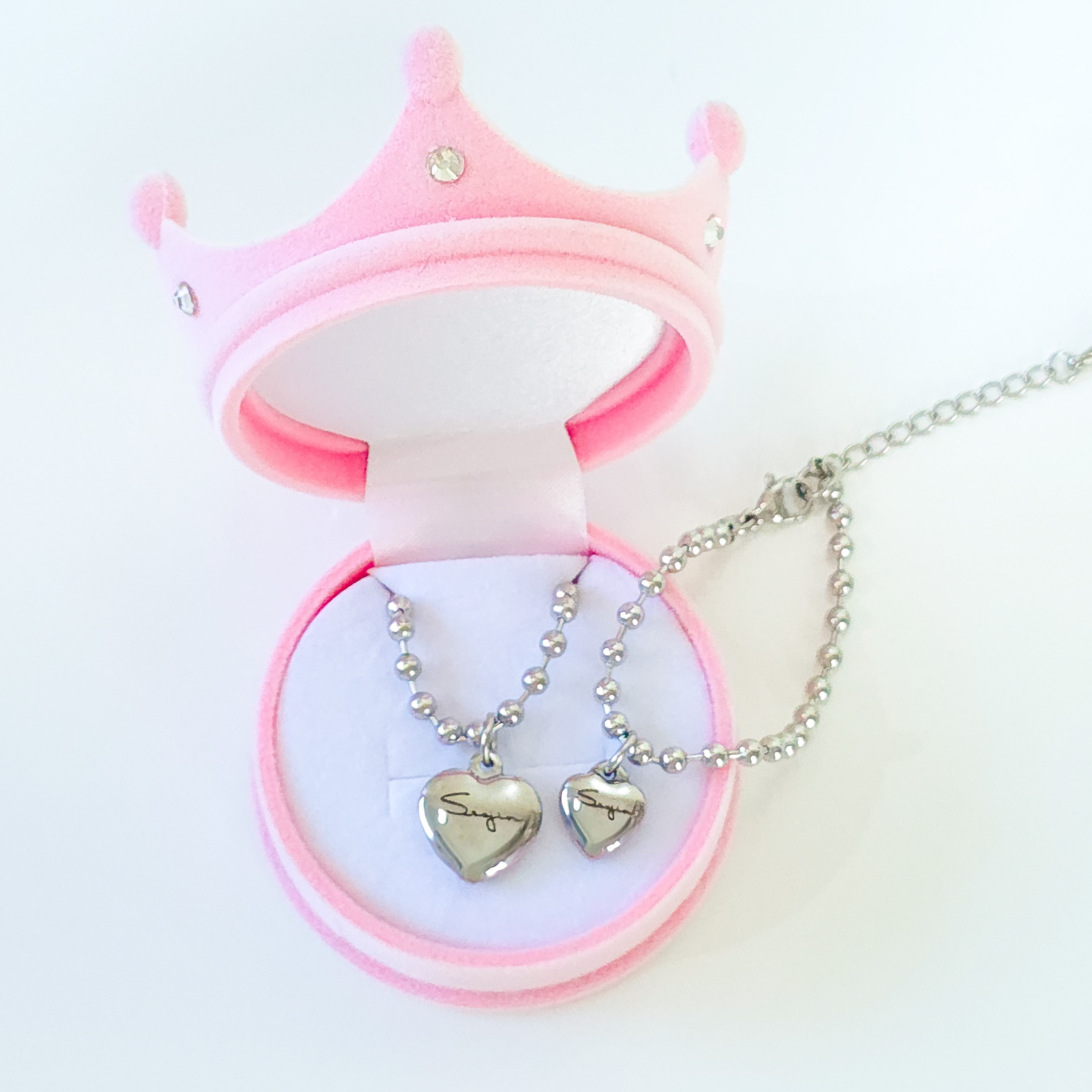 샤이니유 통통 하트 써지컬 미아방지목걸이팔찌 세트 아기선물 유아 어린이 39,000원