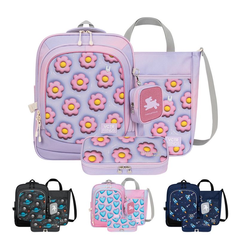 빅토리아앤프렌즈 초등학생 경량 책가방3종 얼쓰 글리터 스퀘어 GSQ3S 디자인선택 V24B01-3SET 168,000원