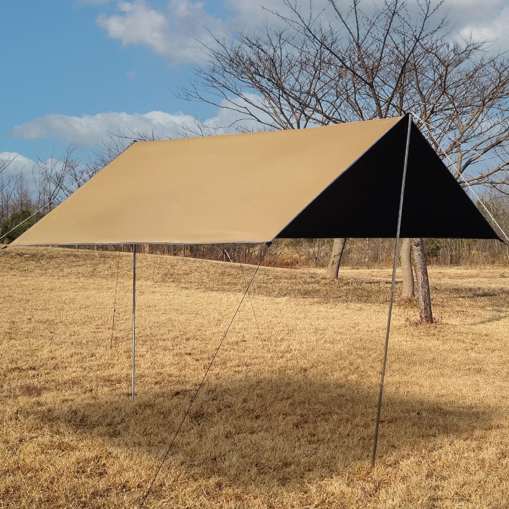 캠프빌리지 블랙코팅 방수 렉타타프 T1 + 폴대 세트 66,530원