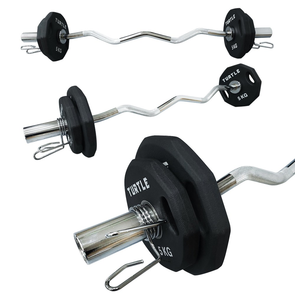 대한스포츠 50mm 중량원판 컬바 세트 EZ바+냄새없는 PEV중량원판15~50kg 세트 선택  TURTLE 134,000원