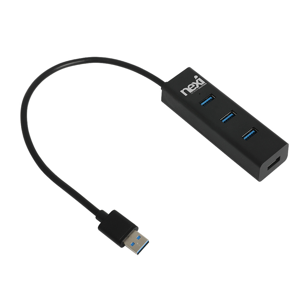 넥시 4포트 USB 3.0 무전원 허브 NX1294, 블랙, 1개 7,400원