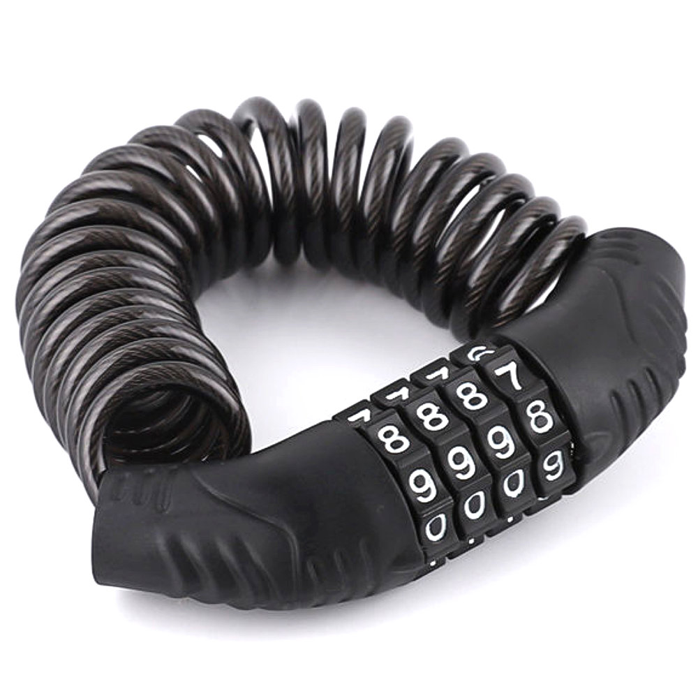 다실 절단방지 간편잠금 자전거 자물쇠, 1개, 블랙 12,900원