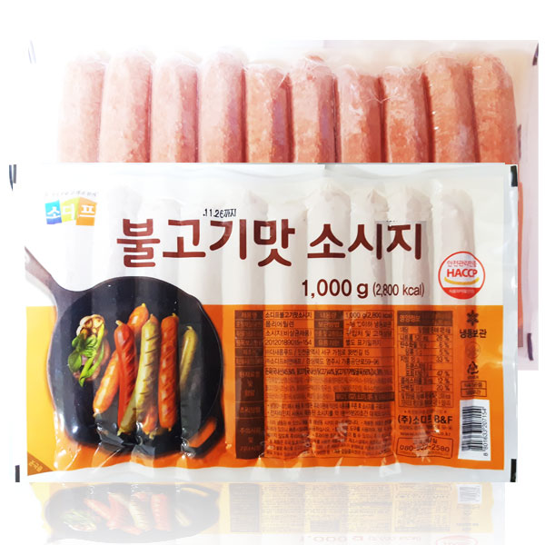 소디프 불고기맛 소시지 1kg (100g x 10개입), 1kg, 1개 12,040원