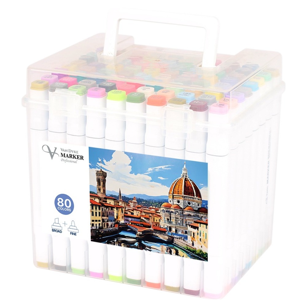 반다이크 트윈 컬러 마카펜 80종 + 케이스 세트 28,050원