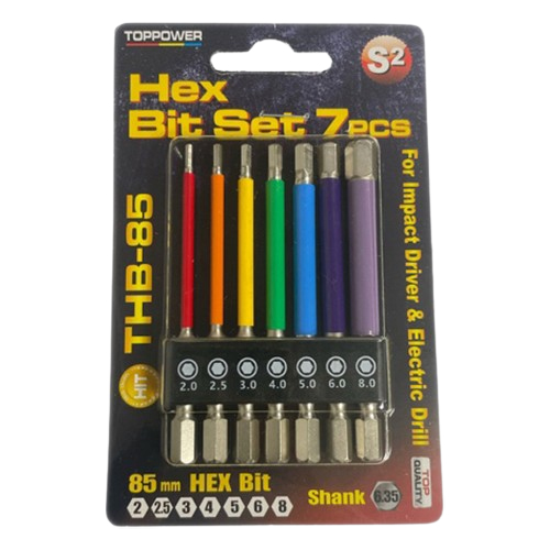 탑파워 육각비트 7종 세트 85mm THB-85 7,900원
