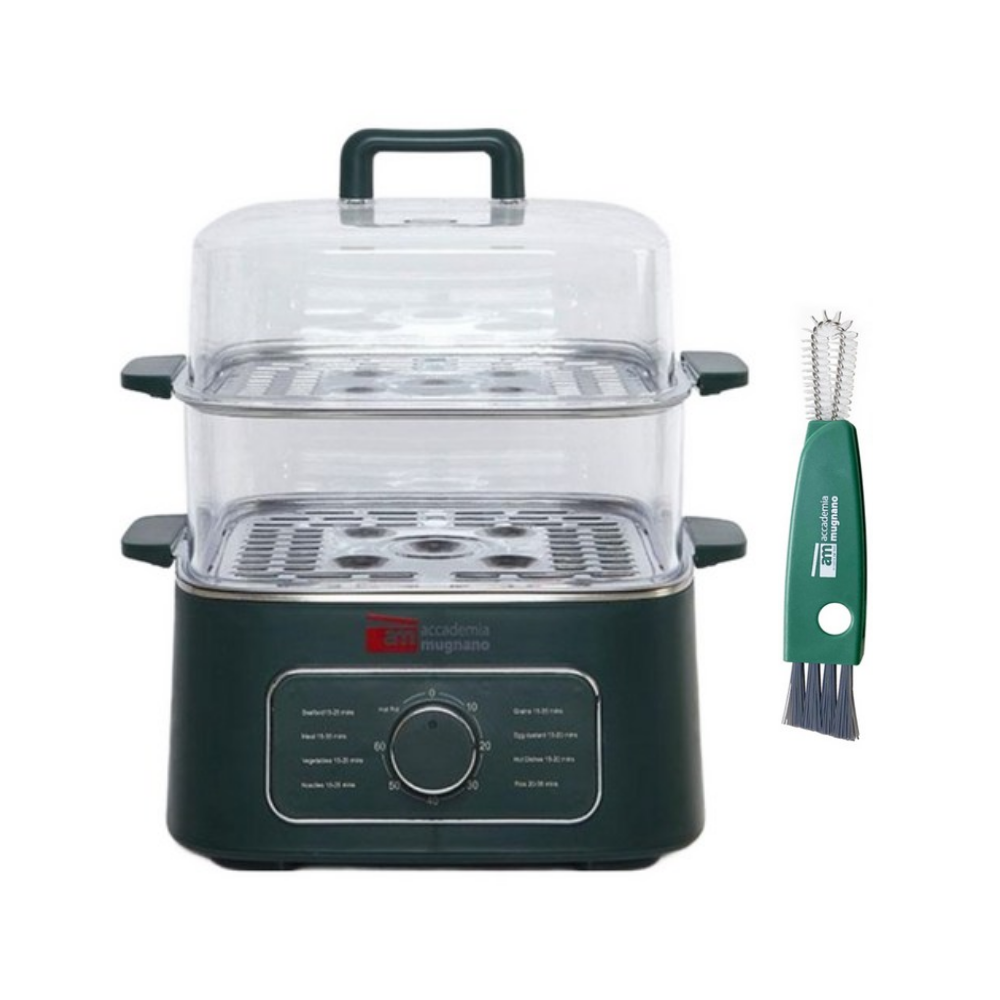 [푸드스티머+세척솔] 이태리 am  대용량 스텐 2단 전기찜기 다용도 멀티쿠커 계란 찜기 69,000원