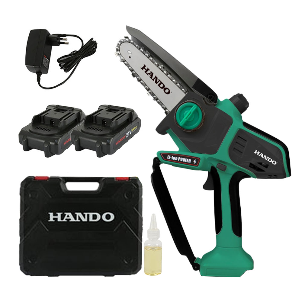 한도 무선 충전 6인치 체인톱 HD-21CS 전정 미니 톱 고지 장대 연결 가능, 1개 142,000원