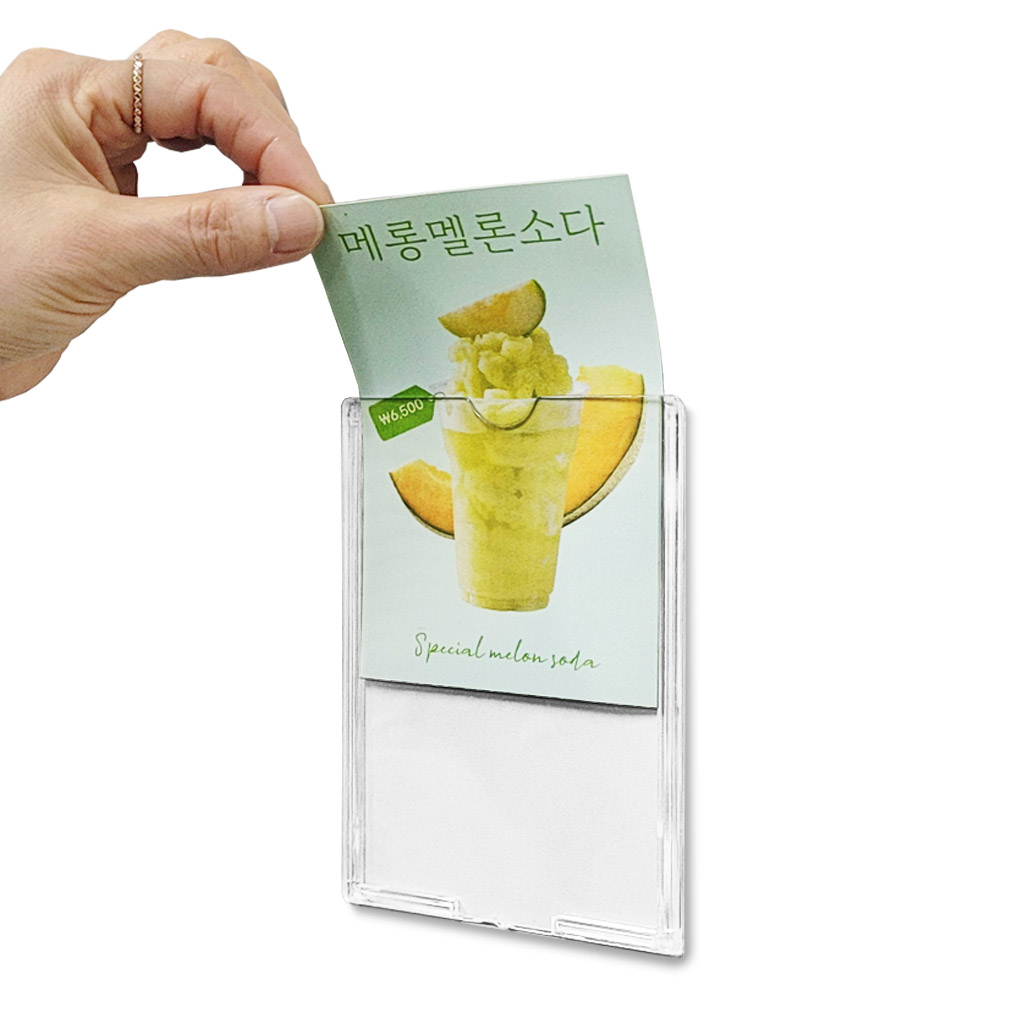 투명 아크릴 꽂이 메뉴판 게시판 소형사이즈 800원