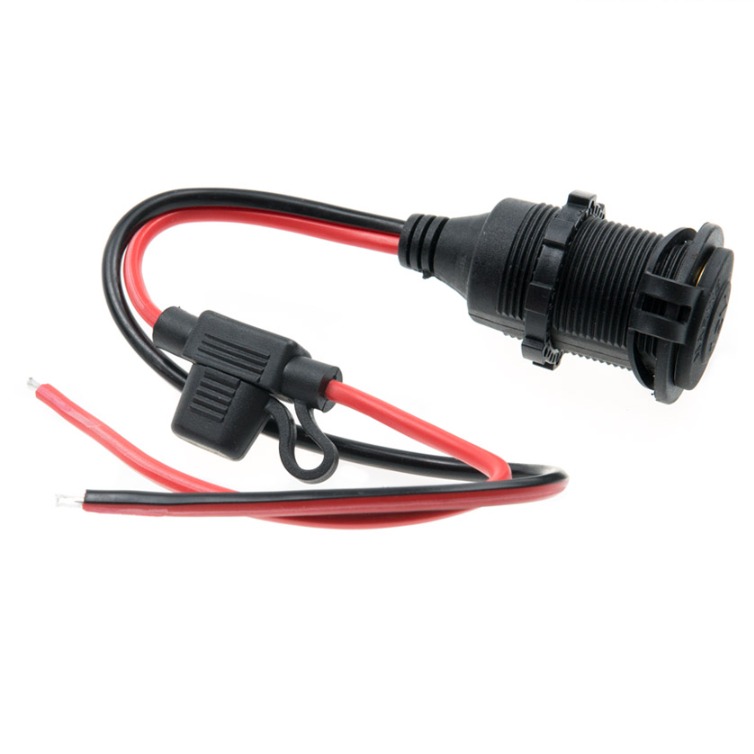 컴스 차량용 시거잭 케이블 보호캡휴즈퓨즈 20A 12V 전용 제작용 30cm 4,800원