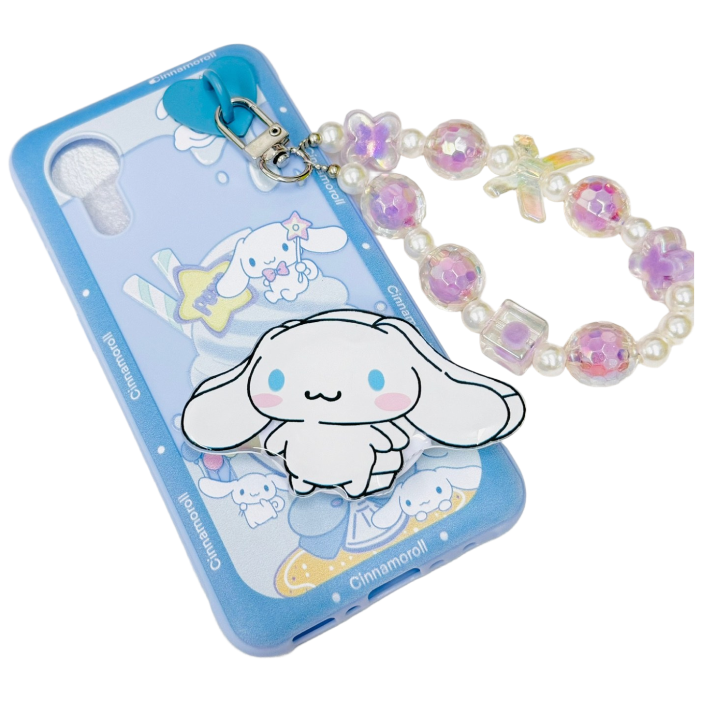 산리오 시나모롤 최애캐 키덜트 키즈폰 신비폰 X커버 엑스커버5 갤럭시 비즈스트랩 SM-G525N 케이스 14,720원