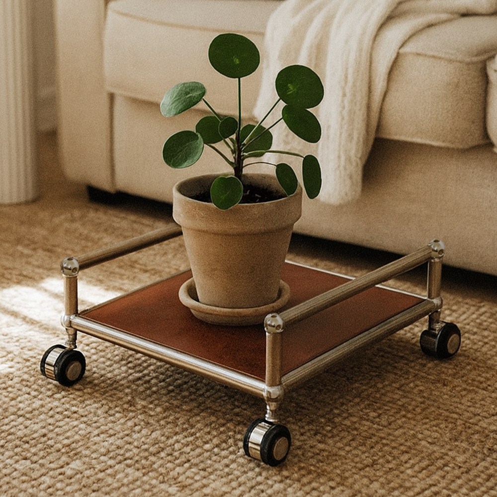 에프룸 미드센츄리 모듈 화분받침대 식물선반 화분선반, 자작 원목, 1단 45,000원