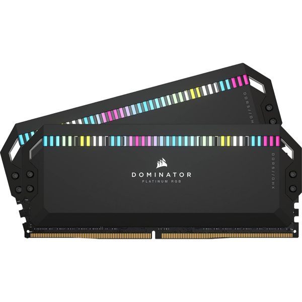 코르세어 도미네이터 플래티넘 RGB DDR5 램 64GB (2x32GB) 5600MHz CL40 인텔 XMP iCUE 호환 컴퓨터 메모리 블랙 (CMT64GX5M2B5600C4 598,100원