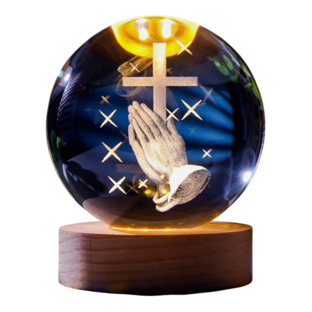 [ 선물용 ] 리파니 LED모던 수정구슬 십자가 무드등 8CM 15,800원