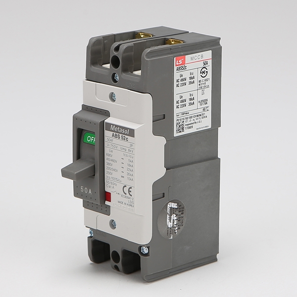 LS산전 ELECTRIC 2P 단상 표준형 배선용차단기 MCCB ABS 52C 50A, 1개 39,300원