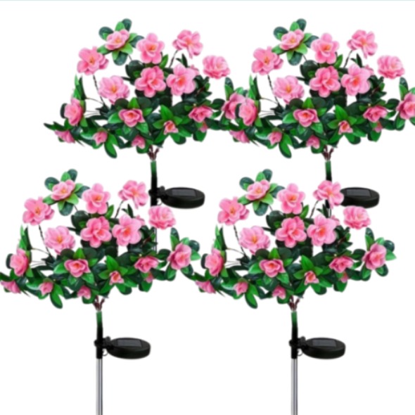 솔라큐 태양광 LED 정원등 철쭉 꽃 7송이 4SET SLQ-25 야외 정원 화단 47,310원