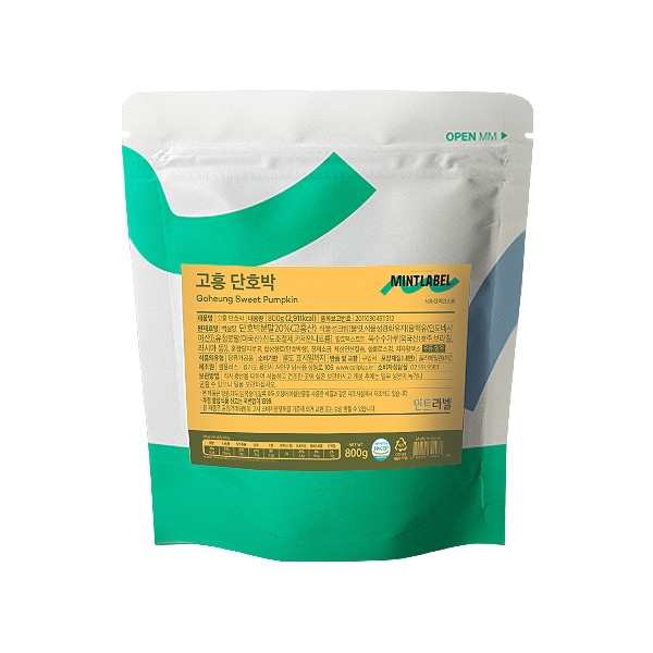 민트라벨 고흥단호박 파우더 800g 1박스 12개 155,450원