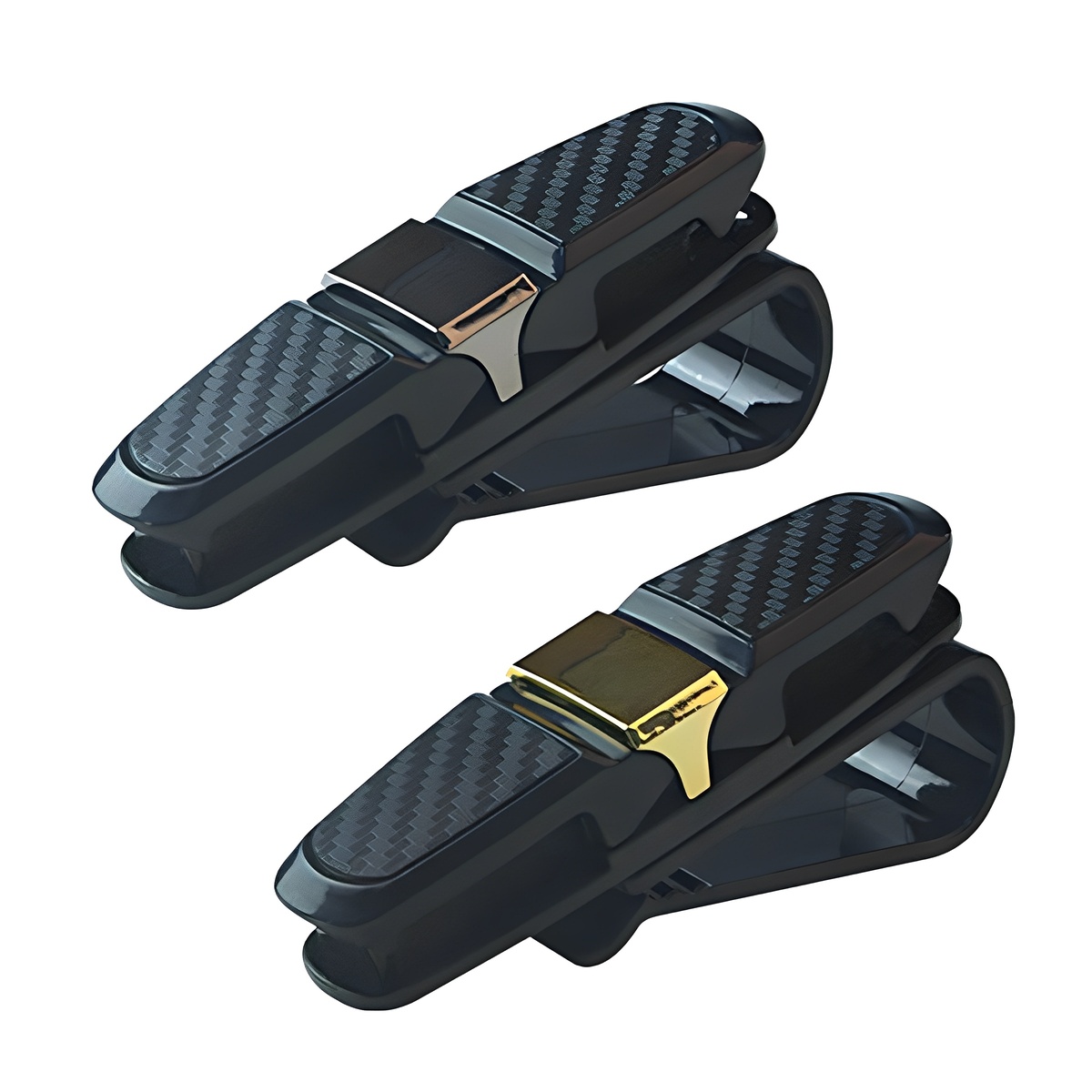 1+1 차량용 카본 듀얼 선글라스 안경 클립 거치대 360도 회전 4,990원