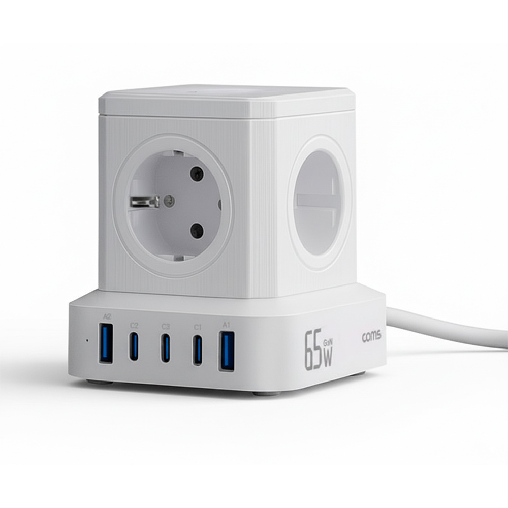 안전10구 큐브멀티탭 USB충전기 콘센트 플러그 AC490 52,300원