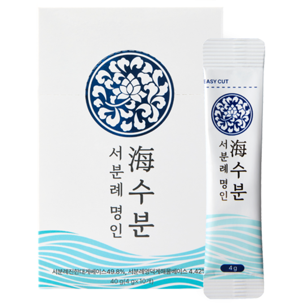 [서일농원] 서분례 명인 육수베이스 만능요리가루 바다를 품은 해수분 해물육수가루, 4박스, 40g 29,800원