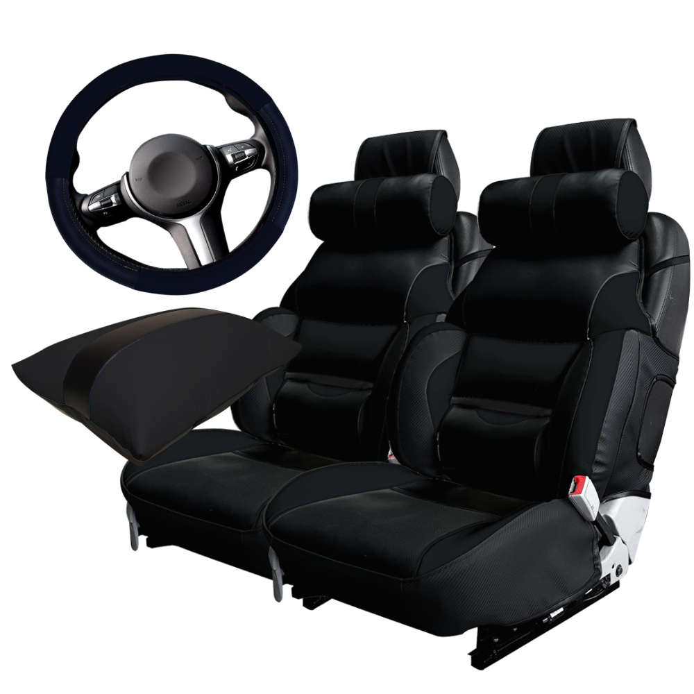 카월드 자동차 리무진 스마트 시트 커버 2p + 목쿠션 2p + 팔쿠션 + 핸들 커버 세트 248,000원