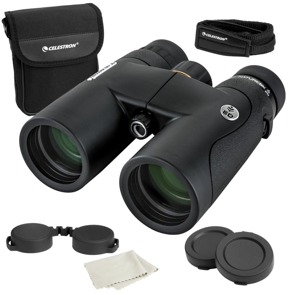 CelestrON 온 네이처 DX ED 프리미엄 쌍안경 블랙 8x42 저분산형(ED) 대물 렌즈 옵틱 멀티 코팅 BaK4 프리즘 위상 조류 관찰용 (72332) 191825 331,000원