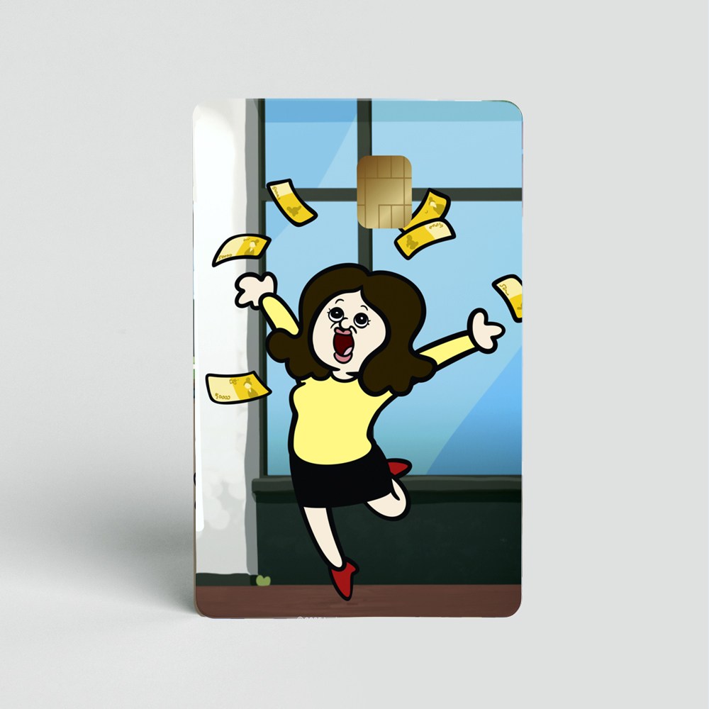 빵빵이 카드스티커 1+1 리무버블 신용 체크 교통 꾸미기, 1개, FLEX 옥지 6,000원