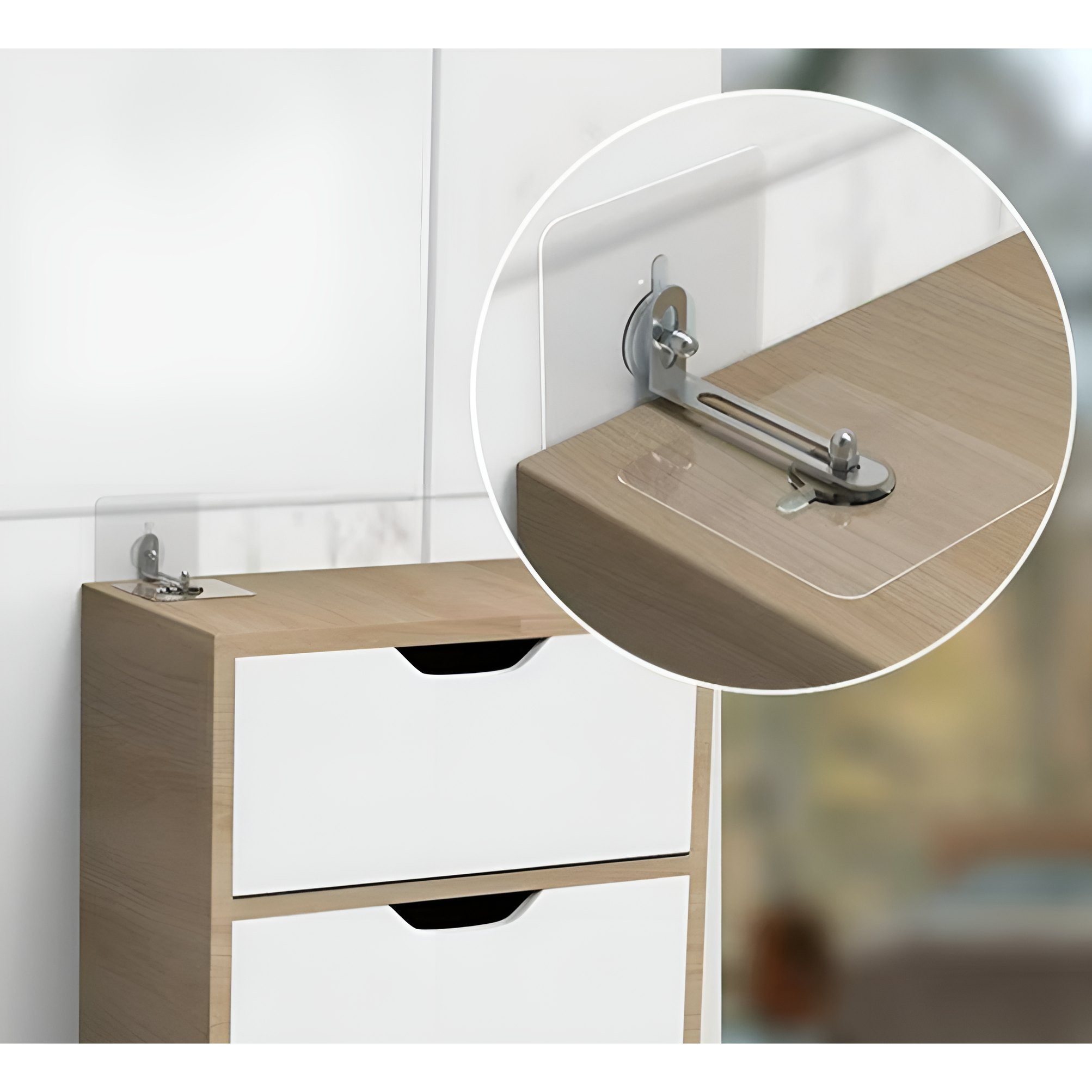 구오빌 무타공 가구 고정 장치 tv안전장치 흔들림방지 스토퍼, 15개입, 15개, 투명 대형 21,900원