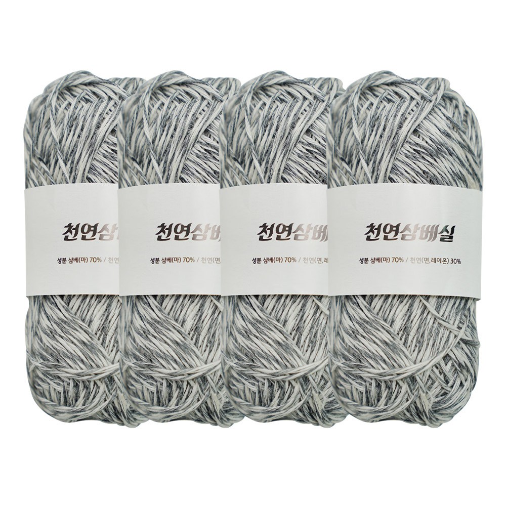 바토니팅 국산 천연 삼베실 50g x 4P 친환경 제로웨이스트 수세미실 행주 뜨개실, 105번 4P, 1개 21,800원