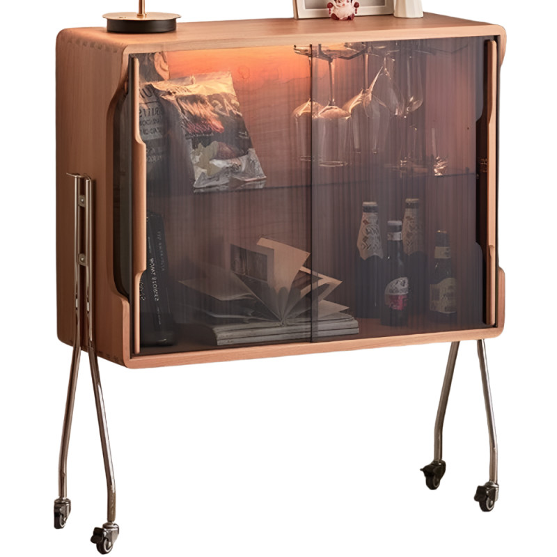 루미네오 소형 위스키 와인 캐비닛 거실 이동식 전시 테이블 수납 선반 진열장 251,300원