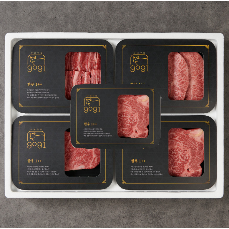 구공구일 마장동 최상 1++등급 한우 투뿔 VIP 선물세트 구이용 신선 당일, C세트, 1.4kg, 1세트 231,000원