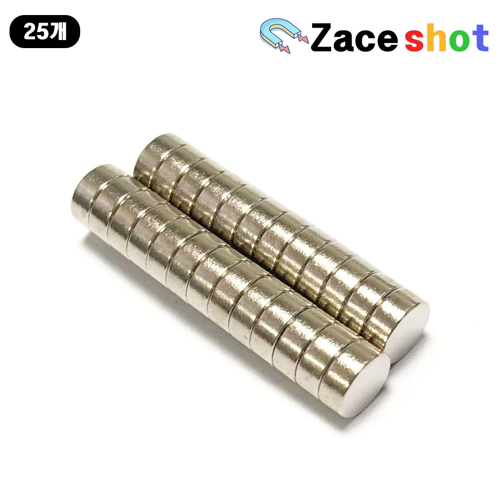 ND 지름 5mm x 두께 2mm 네오디움 원형자석 [제이스샷] 6,380원