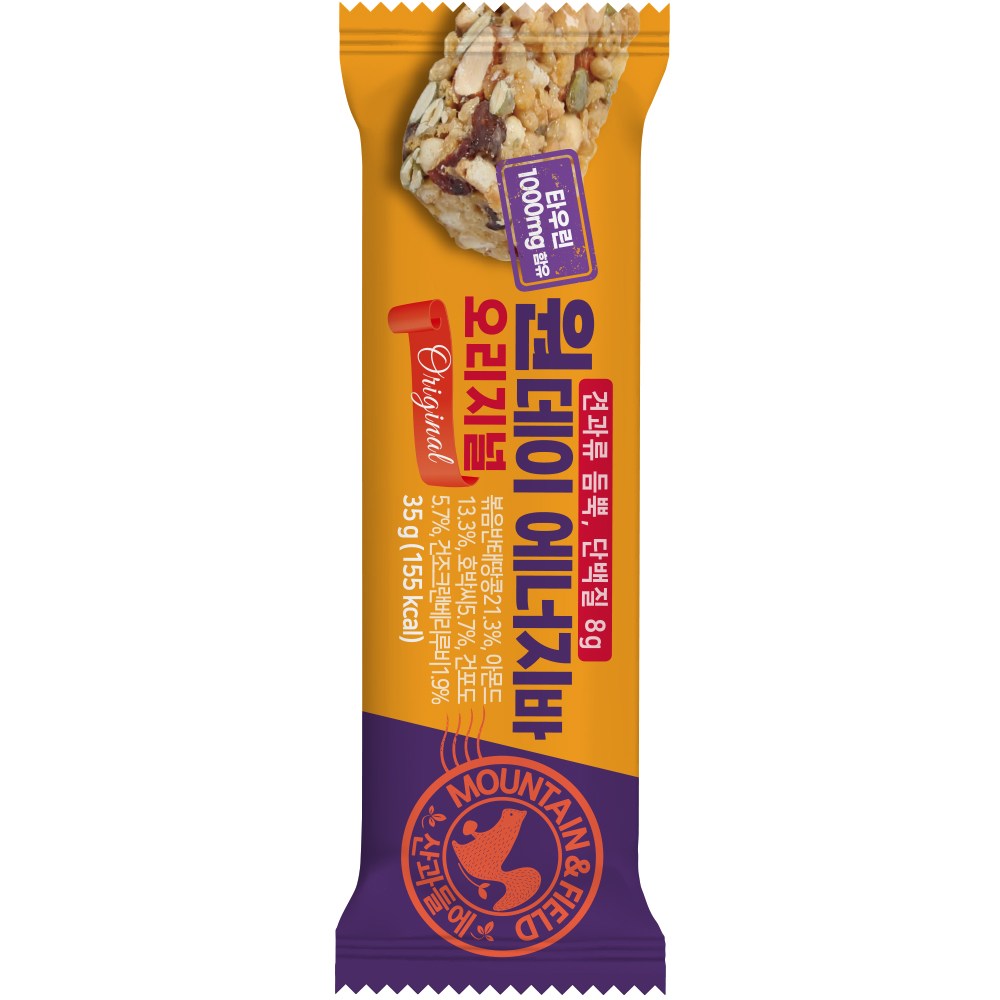 산과들에 원데이 에너지바 오리지널 10개 세트 350g, 350g(10개입), 3개 20,750원