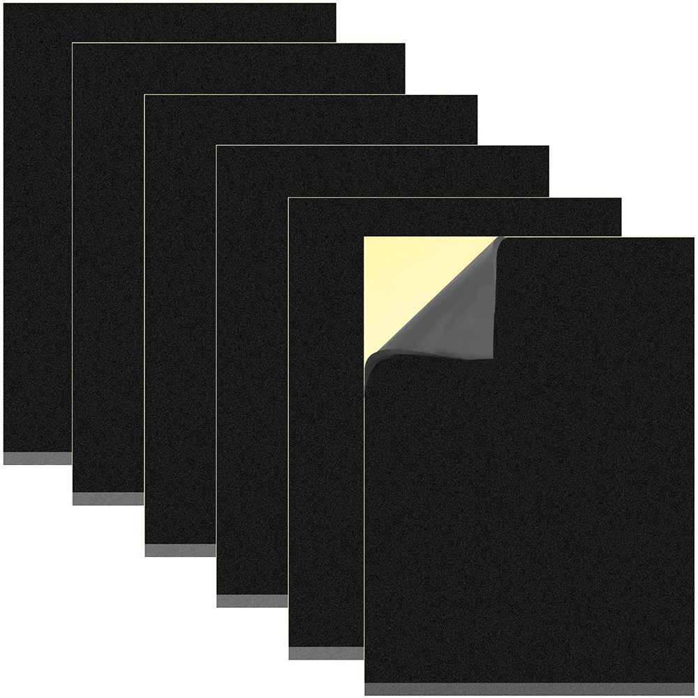 6장 폼 고무 자체 접착식 패널, 300 * 200 * 5mm 쿠션 자체 접착식 고무 매트, 자체 접착식 폼 패널, EVA 폼 미끄럼 방지 매트 (가구, 문, 창문, DIY 장식용 11,390원