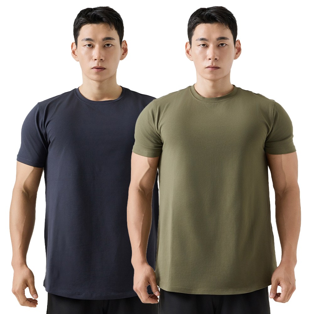 [1+1] 맥스모어 몸좋아보이는 무지 머슬핏 반팔티셔츠 29,900원